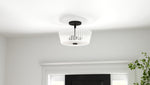 Gray Semi-Flush