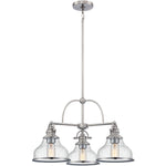 Grant Chandelier with Clear Seeded Glass