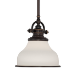 Grant Mini Pendant with Opal Etched Glass