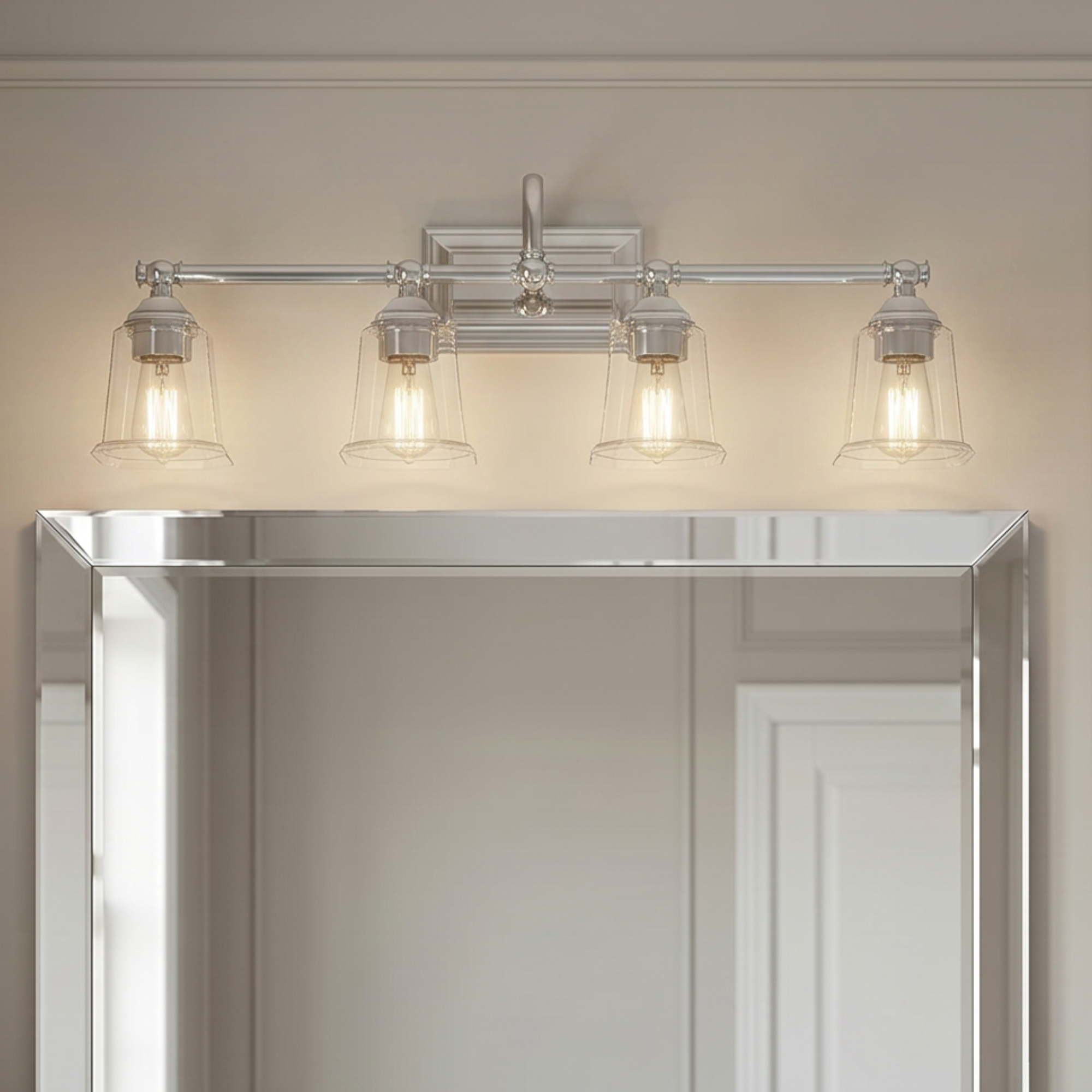 Nicholas Bath Light with Clear Glass