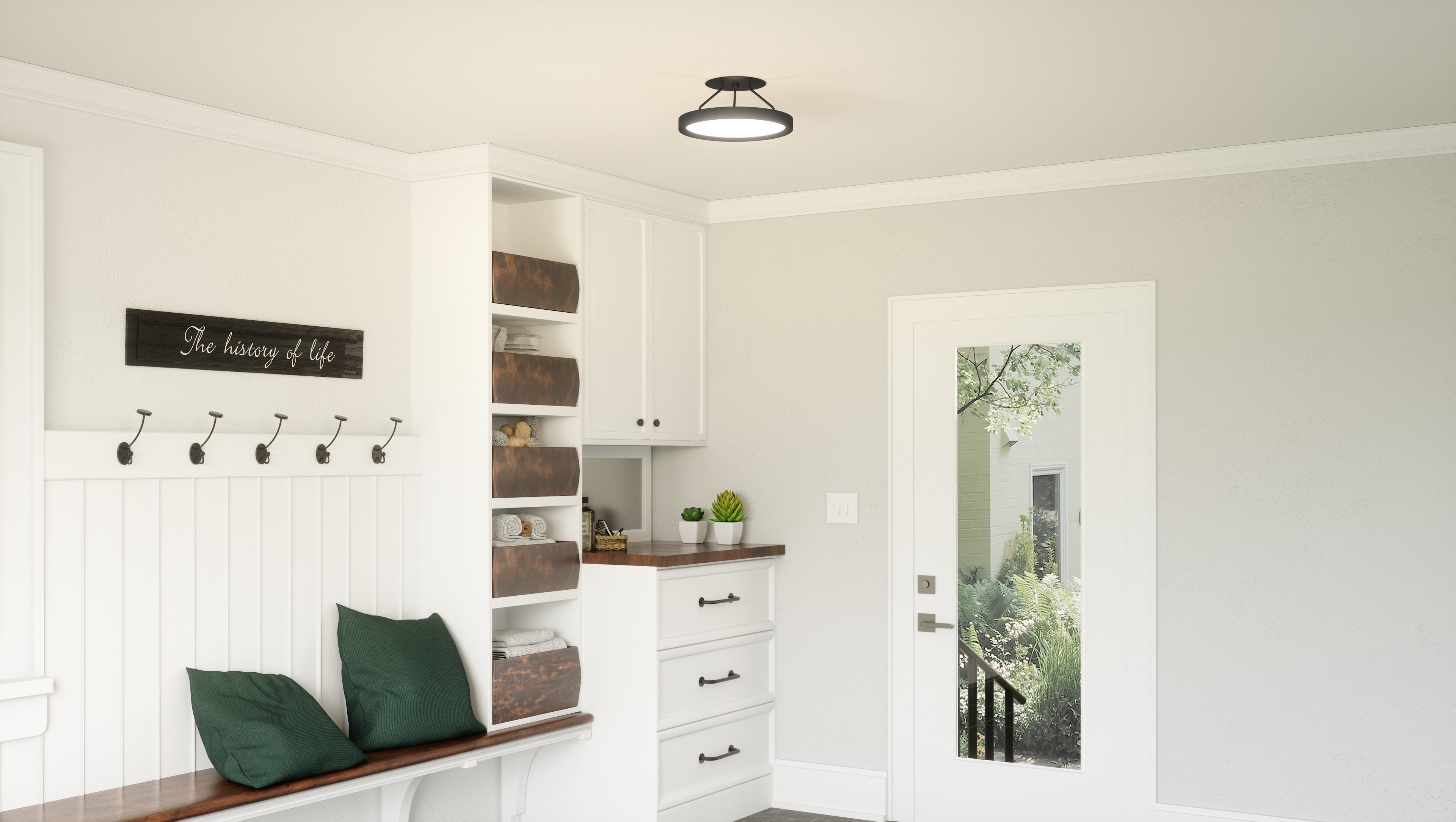 Outskirts Round Flush Mount