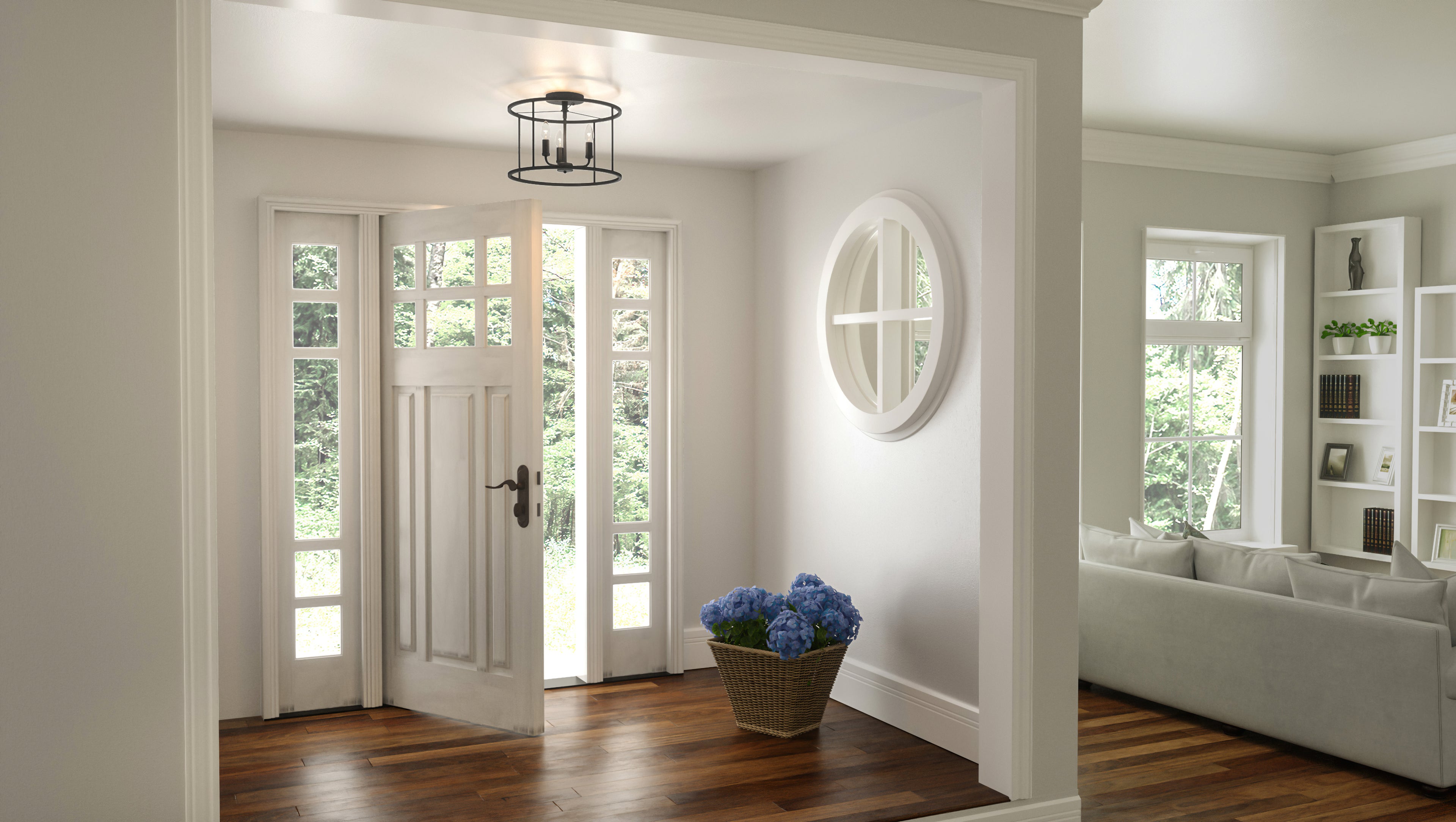 Abner Semi-Flush