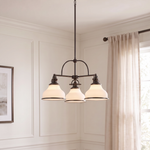 Grant Chandelier with Opal Etched Glass