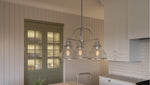 Grant Chandelier with Clear Seeded Glass