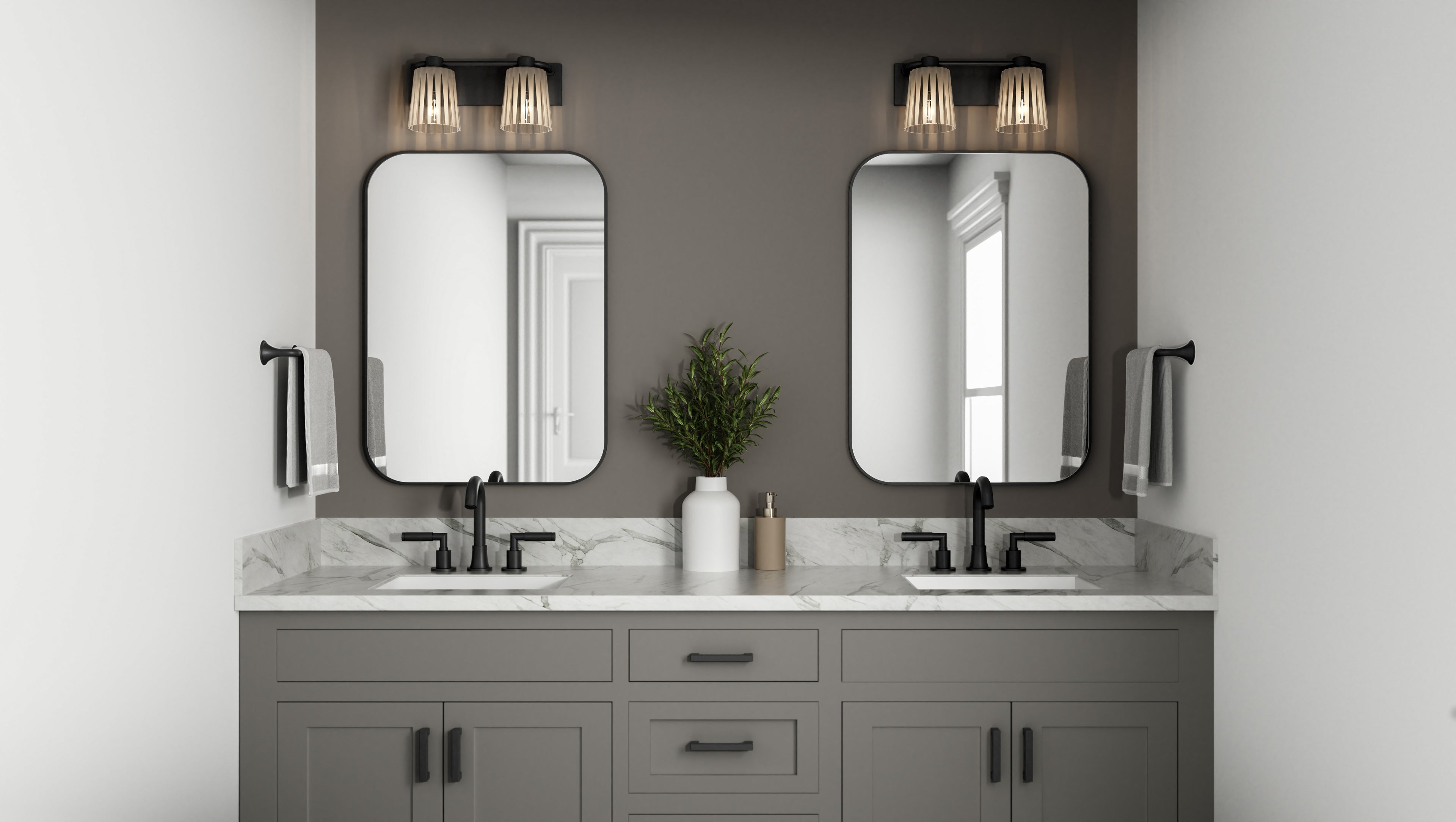Gray Bath Light