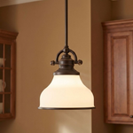 Grant Mini Pendant with Opal Etched Glass