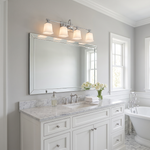 Nicholas Bath Light with Etched Glass