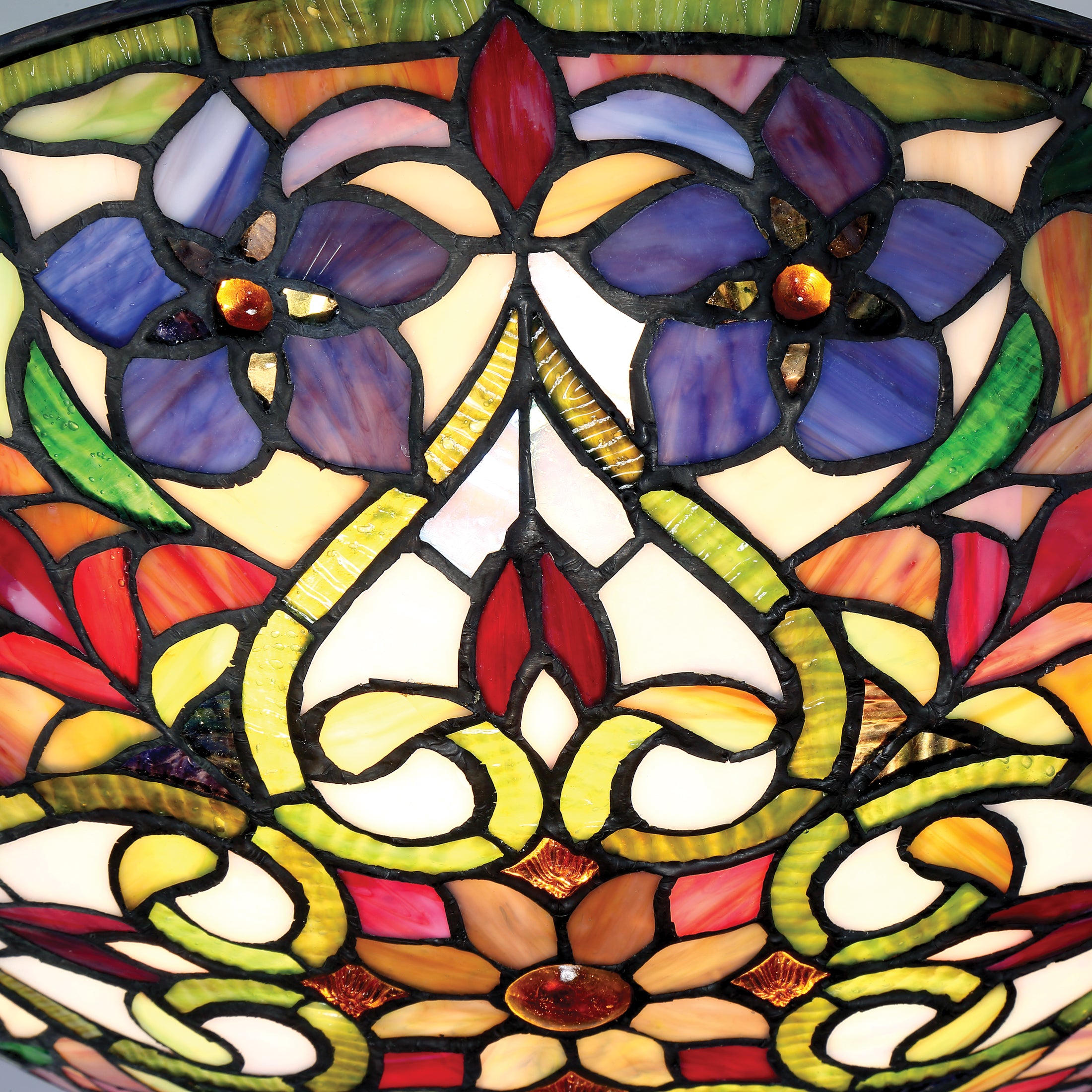 Violets Flush Mount