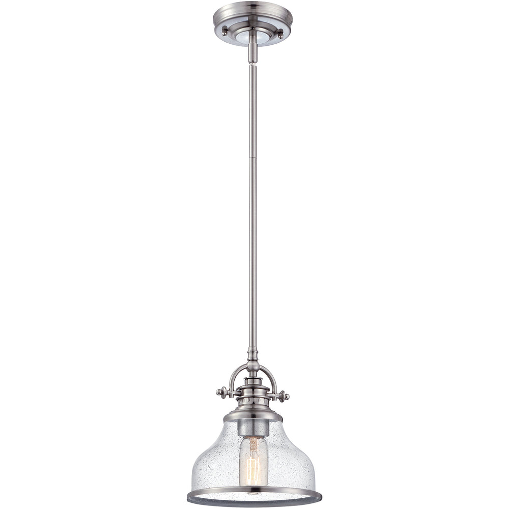 Grant Mini Pendant with Clear Seeded Glass