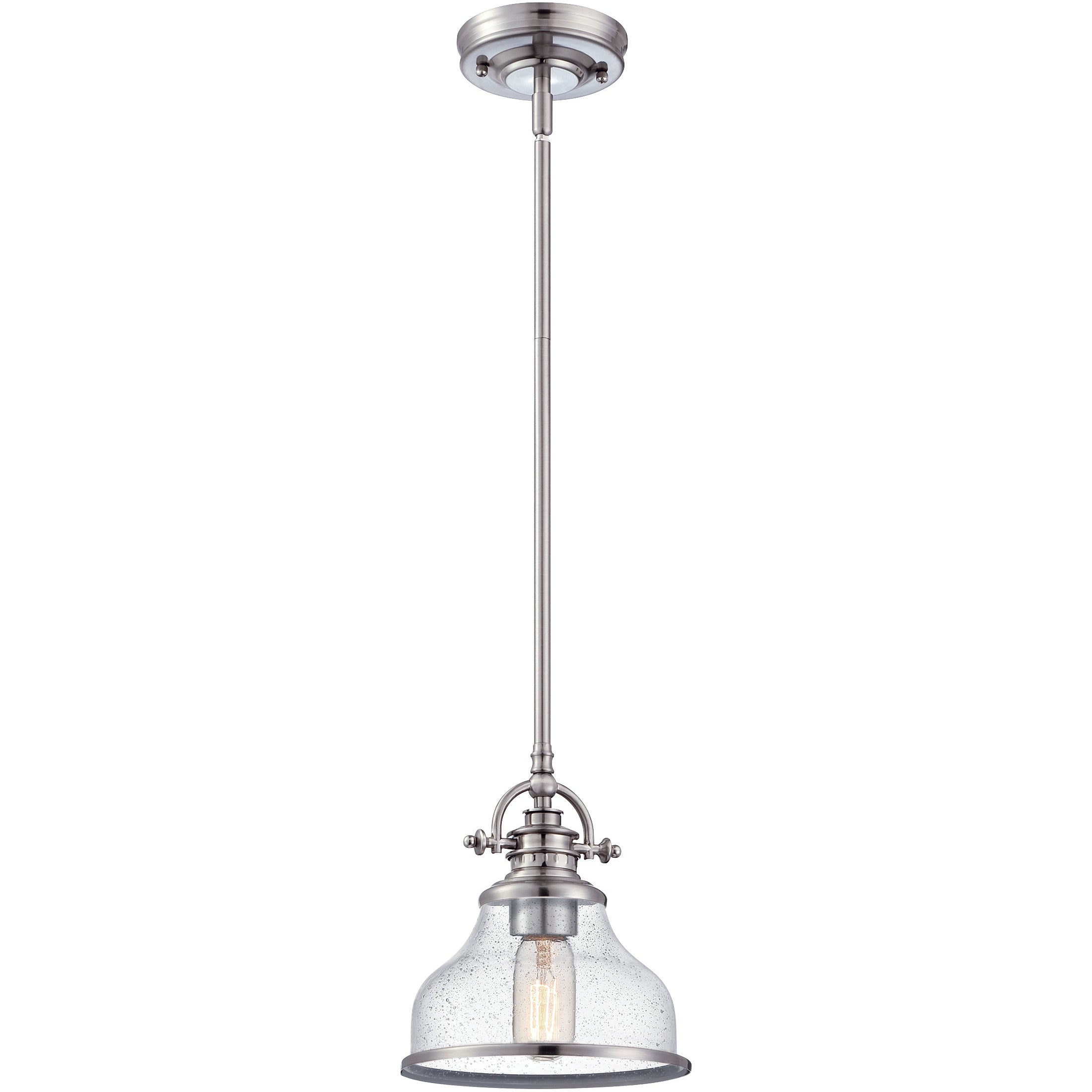 Grant Mini Pendant with Clear Seeded Glass