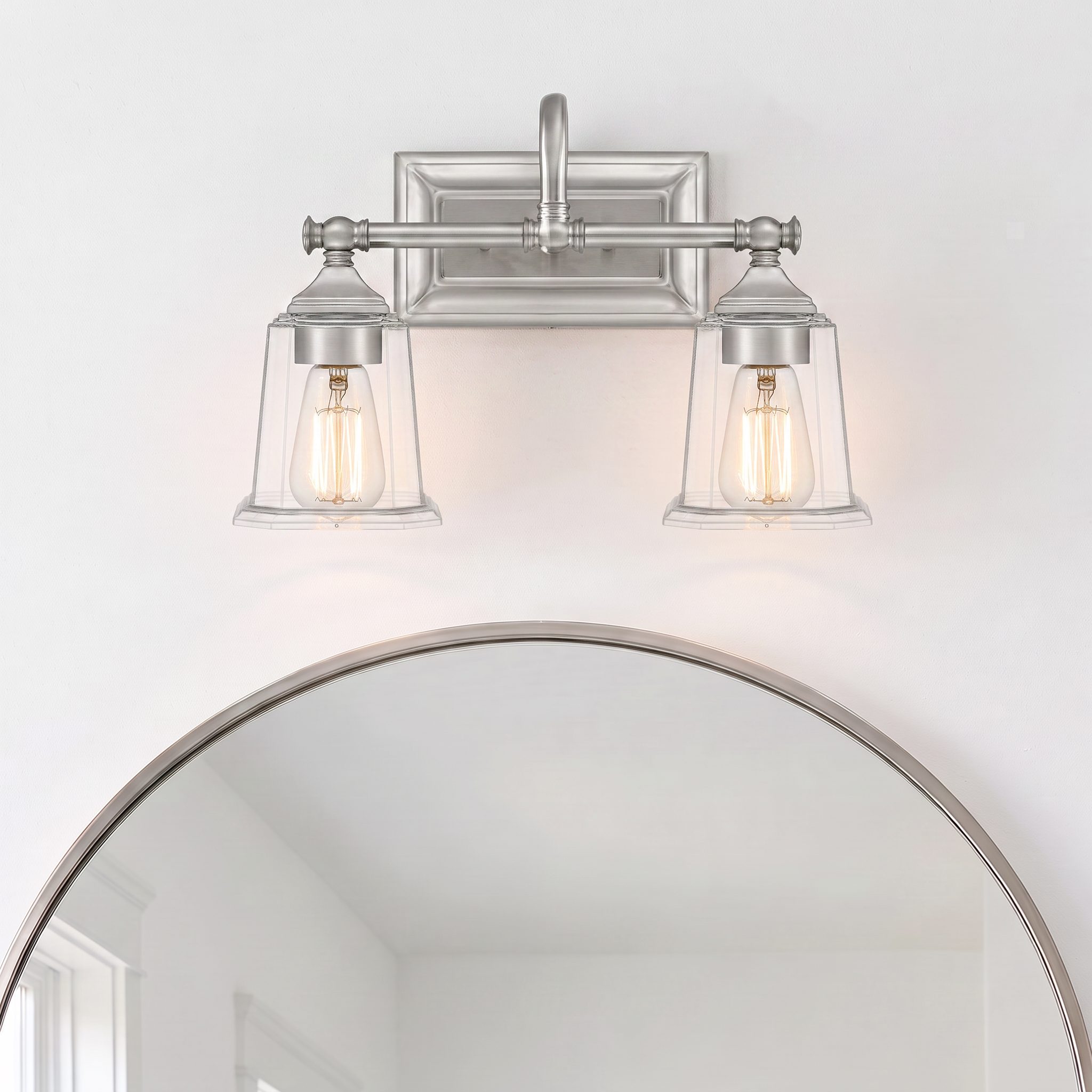 Nicholas Bath Light with Clear Glass