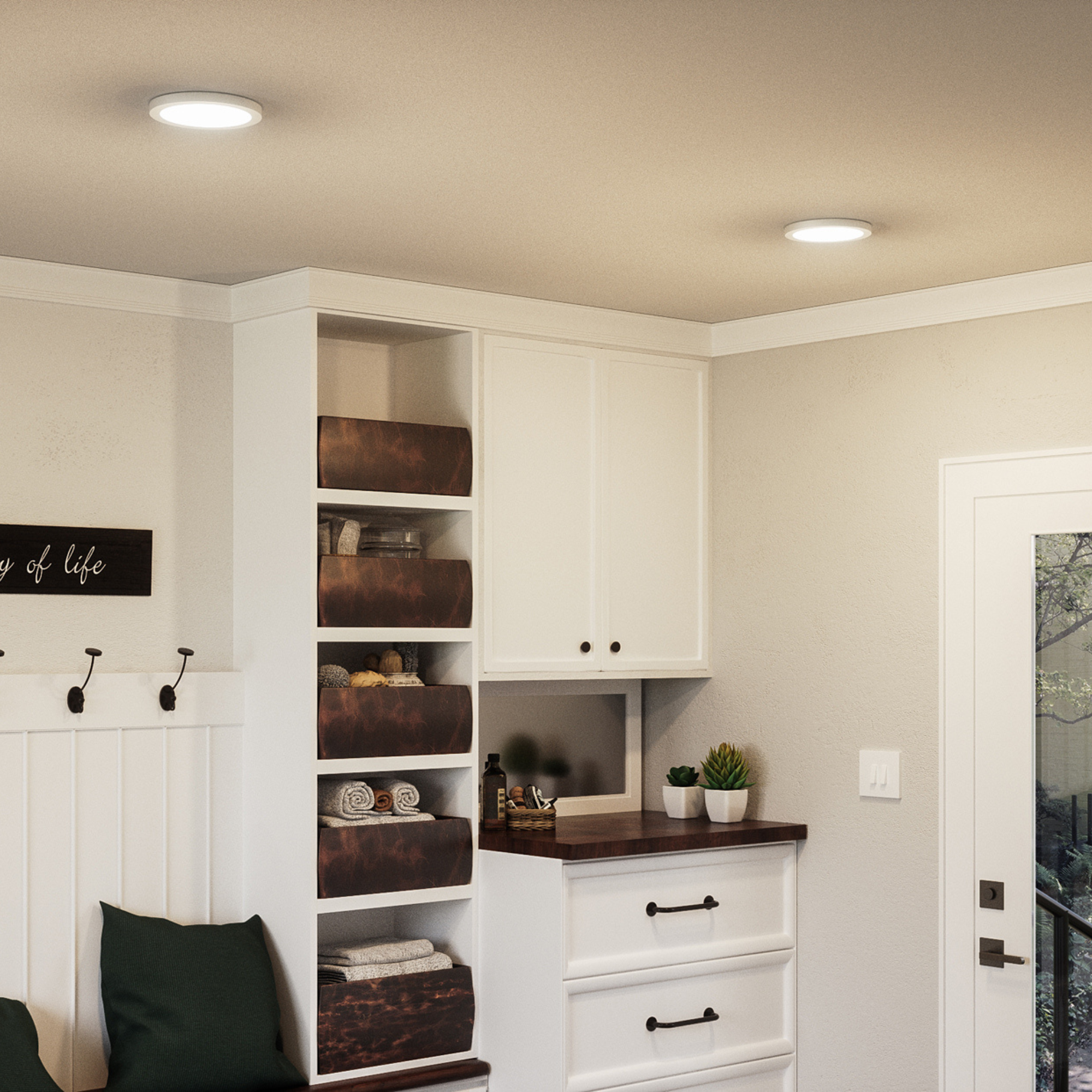 Outskirts Round Flush Mount