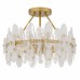 Abigail 4-Light Brushed Gold Semi-Flush Mount