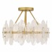 Abigail 4-Light Brushed Gold Semi-Flush Mount