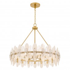 Abigail 6-Light Brushed Gold Pendant Light
