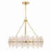Abigail 6-Light Brushed Gold Pendant Light