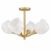 Adelyn 4-Light Gold Leaf Semi-Flush Mount