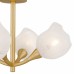 Adelyn 4-Light Gold Leaf Semi-Flush Mount
