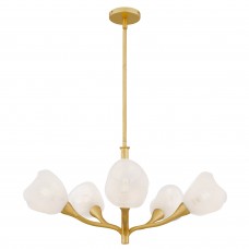 Adelyn 5-Light Gold Leaf Chandelier