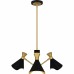 Arden 3-Light Matte Black Chandelier