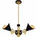 Arden 3-Light Matte Black Chandelier
