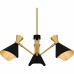 Arden 3-Light Matte Black Chandelier