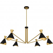 Arden 6-Light Matte Black Chandelier