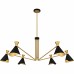 Arden 6-Light Matte Black Chandelier