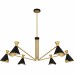 Arden 6-Light Matte Black Chandelier