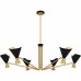Arden 6-Light Matte Black Chandelier