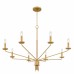 Alexander 8-Light Brushed Gold Chandelier