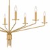 Alexander 8-Light Brushed Gold Chandelier