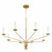 Alexander 8-Light Brushed Gold Chandelier