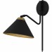 Alscott 1-Light Matte Black Wall Sconce