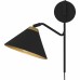 Alscott 1-Light Matte Black Wall Sconce