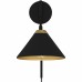 Alscott 1-Light Matte Black Wall Sconce