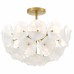 Audrey 4-Light Brushed Gold Semi-Flush Mount