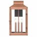 Beryn 3-Light Aged Copper Outdoor Wall Lantern