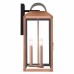 Beryn 3-Light Aged Copper Outdoor Wall Lantern