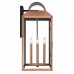 Beryn 4-Light Aged Copper Outdoor Wall Lantern