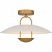 Bingham Brushed Gold Semi-Flush Mount