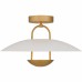 Bingham Brushed Gold Semi-Flush Mount