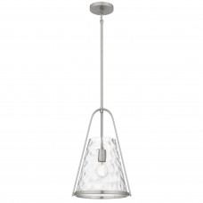 Briley 1-Light Brushed Nickel Mini Pendant Light