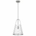 Briley 1-Light Brushed Nickel Mini Pendant Light
