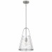 Briley 1-Light Brushed Nickel Mini Pendant Light