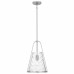 Briley 1-Light Brushed Nickel Mini Pendant Light
