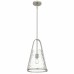 Briley 1-Light Brushed Nickel Mini Pendant Light