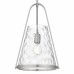 Briley 1-Light Brushed Nickel Mini Pendant Light