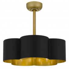 Balsam 5-Light Matte Black Ceiling Fan Light