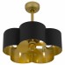 Balsam 5-Light Matte Black Ceiling Fan Light